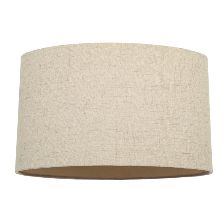 Happy Homewares 18cm H Linen Oval Lamp Shade ( Screw On ) Wayfair.co.uk